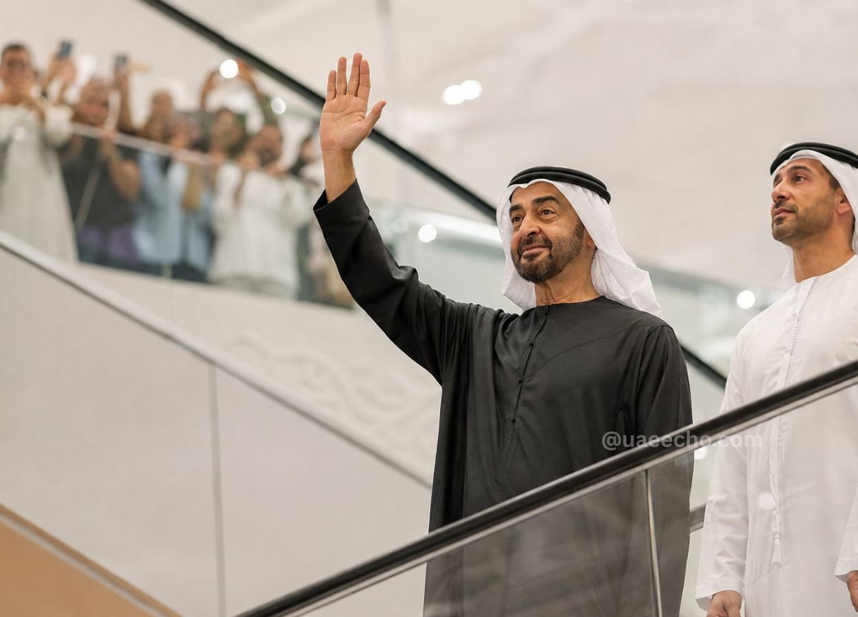 UAE President Visits Abu Dhabi Mall, Interacting With Shoppers and LuLu Group Chairman Yusuff Ali UAE President Visits Abu Dhabi Mall, Interacting With Shoppers and LuLu Group Chairman Yusuff Ali