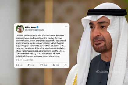 UAE President Congratulates Students, Teachers, and Educational Staff as New Academic Year Begins