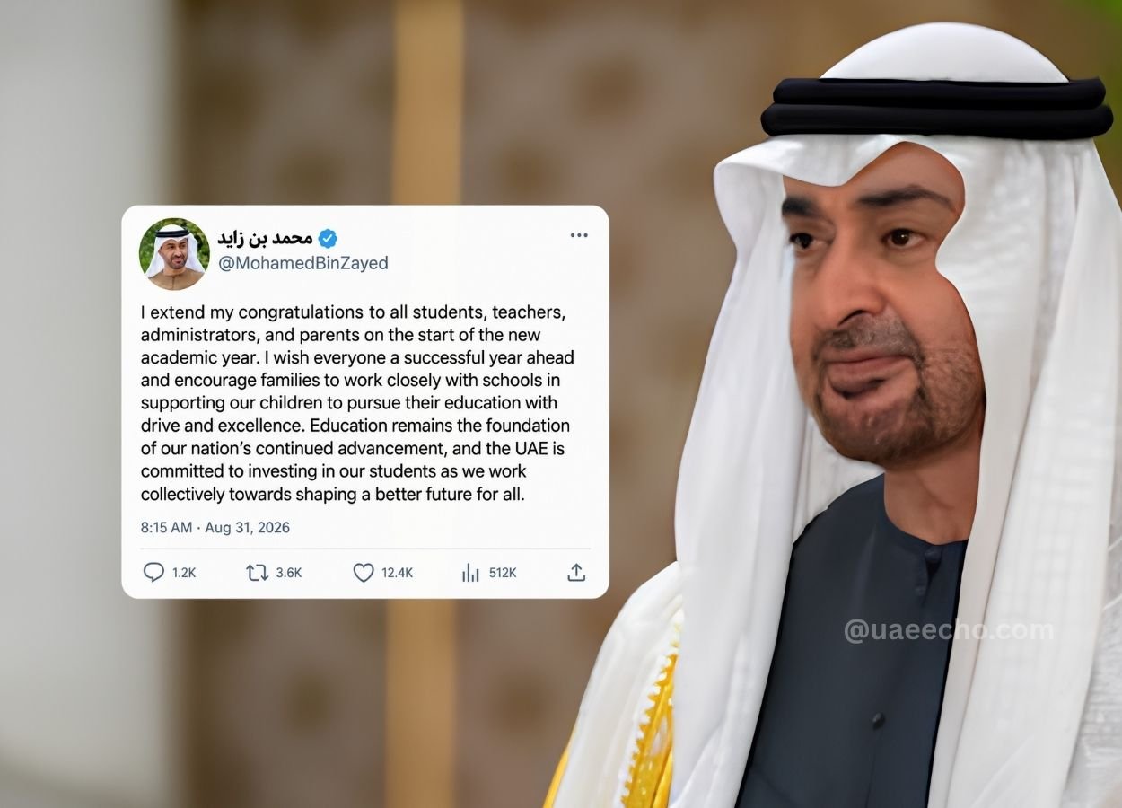 UAE President Congratulates Students, Teachers, and Educational Staff as New Academic Year Begins UAE President Congratulates Students, Teachers, and Educational Staff as New Academic Year Begins