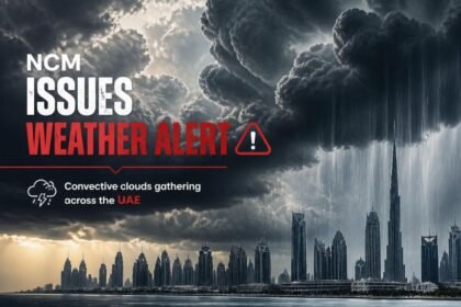 NCM Issues Weather Alert as Convective Clouds Bring Light to Heavy Rain Across the UAE