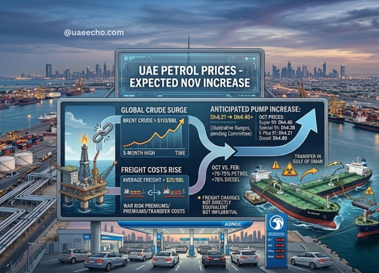 UAE Petrol Prices Expected to Rise Again in November amid Global Crude and Freight Surges