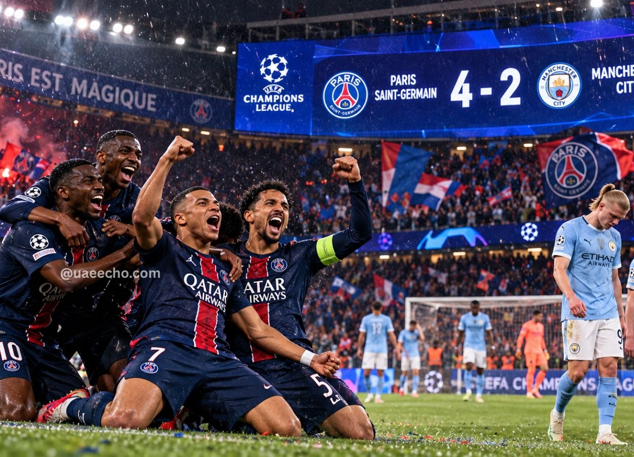 Paris Saint-Germain Hand Manchester City First Defeat of Season in 4-2 Champions League Thriller